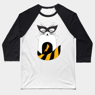 Cat Superhero Baseball T-Shirt